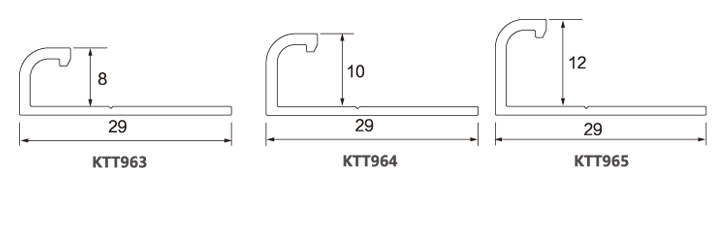 Aluminium Ceramic Tile Trims