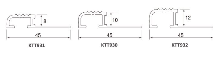 Aluminium Ceramic Tile Trims