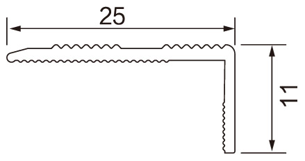 Aluminium Edge Profiles Stair Nosings