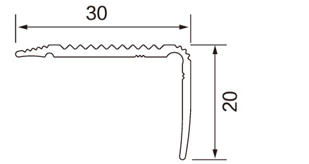 Aluminium Edge Profiles Stair Nosings