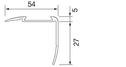 Aluminium Edge Profiles Stair Nosings