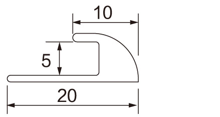 Aluminium U profile