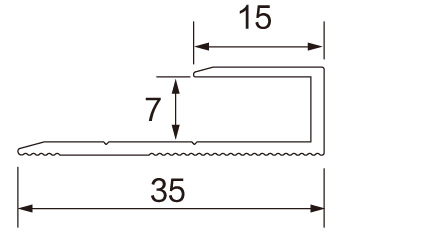 Aluminium U profile